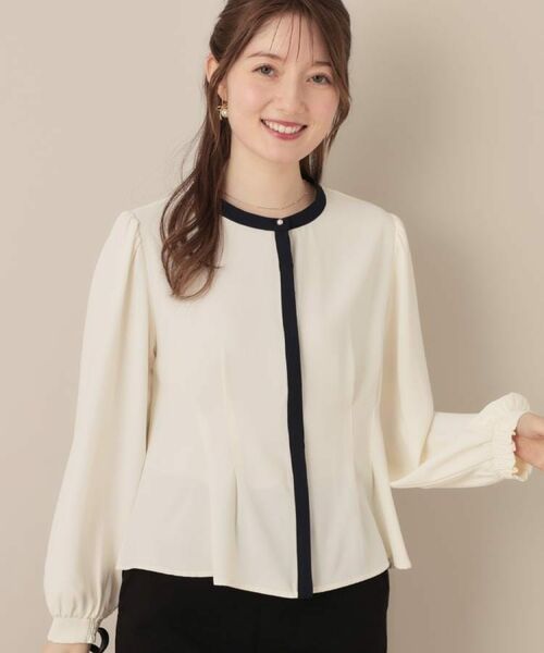 Couture Brooch / クチュールブローチ シャツ・ブラウス | 【きれいめ・通勤】配色羽織れるブラウス | 詳細9