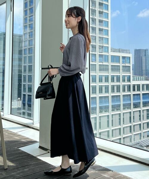 Couture Brooch / クチュールブローチ シャツ・ブラウス | 【大人可愛い・パール取り外し・通勤】・タックタイチェック柄ブラウス | 詳細10