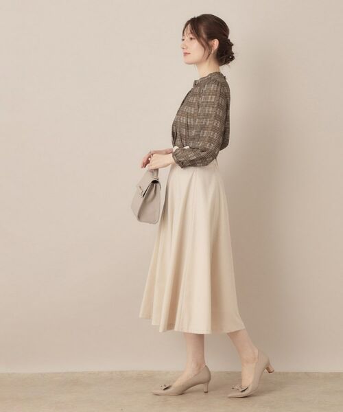 Couture Brooch / クチュールブローチ シャツ・ブラウス | 【大人可愛い・パール取り外し・通勤】・タックタイチェック柄ブラウス | 詳細19