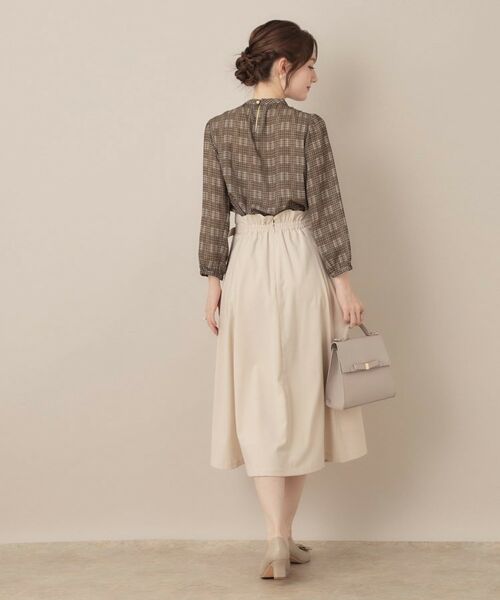 Couture Brooch / クチュールブローチ シャツ・ブラウス | 【大人可愛い・パール取り外し・通勤】・タックタイチェック柄ブラウス | 詳細20