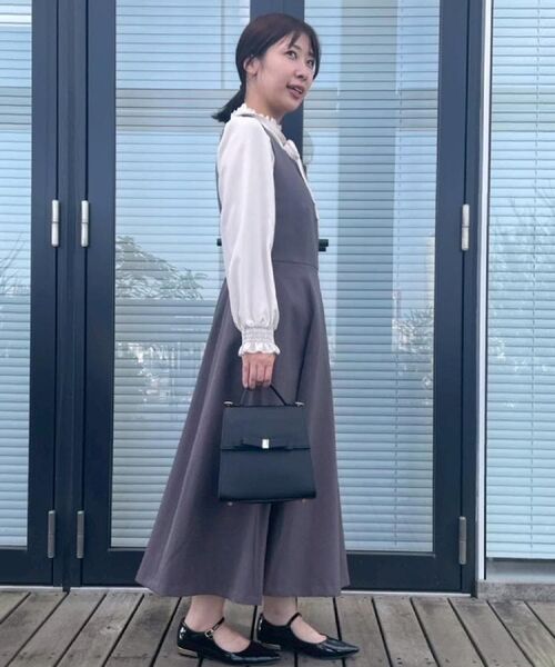 Couture Brooch / クチュールブローチ シャツ・ブラウス | 【フェミニン・通勤】タイ付きピコフリルブラウス | 詳細17