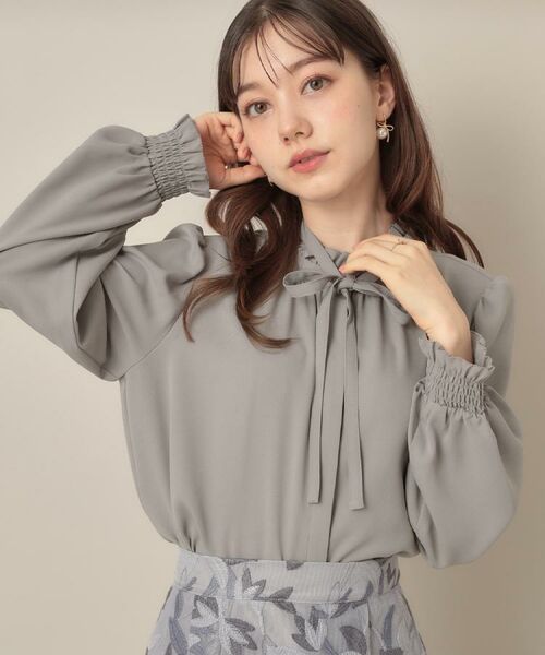 Couture Brooch / クチュールブローチ シャツ・ブラウス | 【フェミニン・通勤】タイ付きピコフリルブラウス | 詳細23