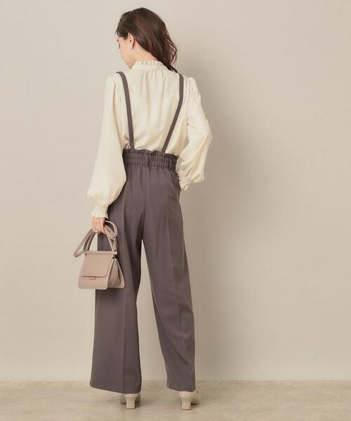 Couture Brooch / クチュールブローチ シャツ・ブラウス | 【フェミニン・通勤】タイ付きピコフリルブラウス | 詳細3