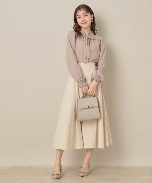 Couture Brooch / クチュールブローチ シャツ・ブラウス | 【フェミニン・通勤】タイ付きピコフリルブラウス | 詳細30