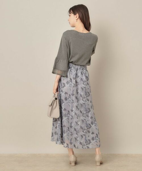 Couture Brooch / クチュールブローチ ニット・セーター | 【フェミニン・着映え・通勤】シアーフレアー袖ニットトップス | 詳細3