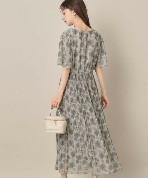 Couture Brooch / クチュールブローチ ロング・マキシ丈ワンピース | 【二の腕カバー・楽ちん・通勤】シフォンプリーツワンピース | 詳細30