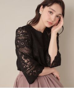 Couture Brooch / クチュールブローチ シャツ・ブラウス | 【一枚で着映える・高見え】刺繍レースフレアー袖ブラウス