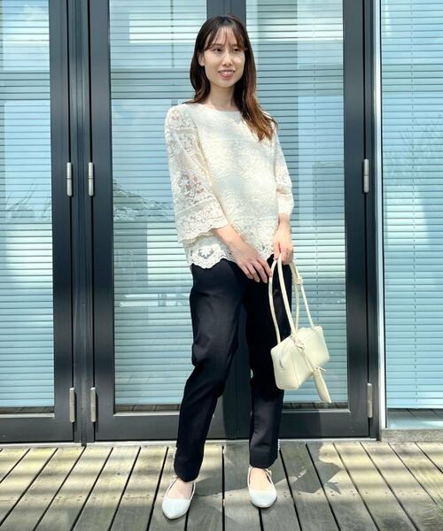 Couture Brooch / クチュールブローチ シャツ・ブラウス | 【一枚で着映える・高見え】刺繍レースフレアー袖ブラウス | 詳細10