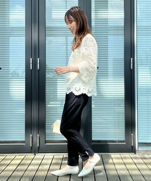 Couture Brooch / クチュールブローチ シャツ・ブラウス | 【一枚で着映える・高見え】刺繍レースフレアー袖ブラウス | 詳細11