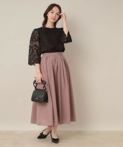 Couture Brooch / クチュールブローチ シャツ・ブラウス | 【一枚で着映える・高見え】刺繍レースフレアー袖ブラウス | 詳細14