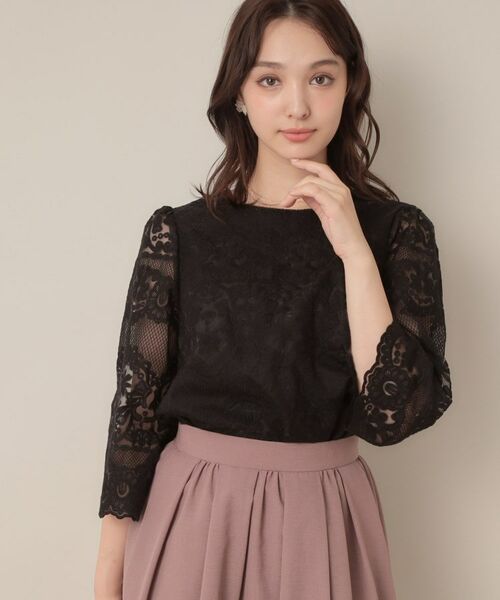 Couture Brooch / クチュールブローチ シャツ・ブラウス | 【一枚で着映える・高見え】刺繍レースフレアー袖ブラウス | 詳細17