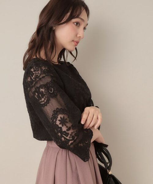 Couture Brooch / クチュールブローチ シャツ・ブラウス | 【一枚で着映える・高見え】刺繍レースフレアー袖ブラウス | 詳細18