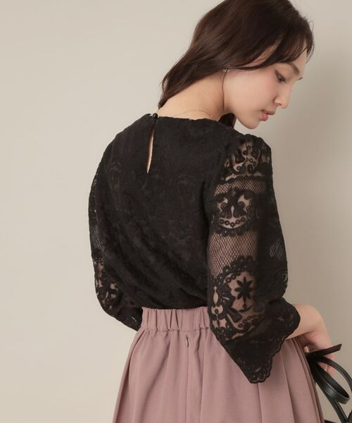 Couture Brooch / クチュールブローチ シャツ・ブラウス | 【一枚で着映える・高見え】刺繍レースフレアー袖ブラウス | 詳細19