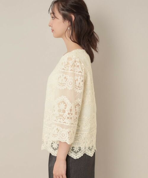 Couture Brooch / クチュールブローチ シャツ・ブラウス | 【一枚で着映える・高見え】刺繍レースフレアー袖ブラウス | 詳細27