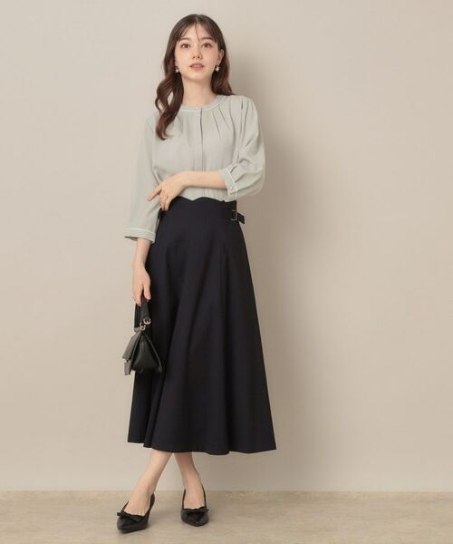 Couture Brooch / クチュールブローチ シャツ・ブラウス | 【6分袖・通勤】配色ジョーゼットブラウス | 詳細11