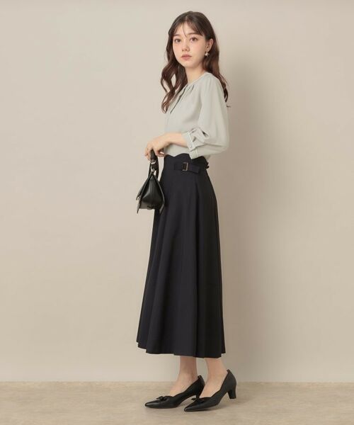 Couture Brooch / クチュールブローチ シャツ・ブラウス | 【6分袖・通勤】配色ジョーゼットブラウス | 詳細12