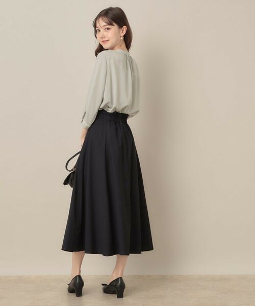 Couture Brooch / クチュールブローチ シャツ・ブラウス | 【6分袖・通勤】配色ジョーゼットブラウス | 詳細13