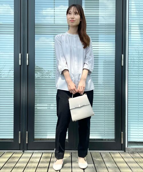 Couture Brooch / クチュールブローチ シャツ・ブラウス | 【6分袖・通勤】配色ジョーゼットブラウス | 詳細17