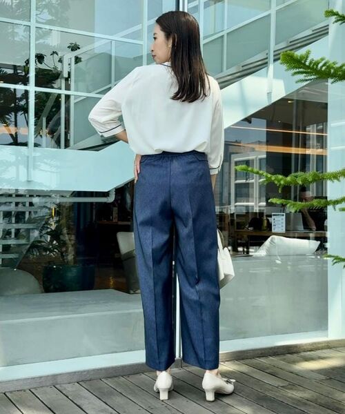 Couture Brooch / クチュールブローチ シャツ・ブラウス | 【6分袖・通勤】配色ジョーゼットブラウス | 詳細9