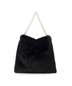 Couture Brooch / クチュールブローチ トートバッグ | フェイクファーチェーンバッグ