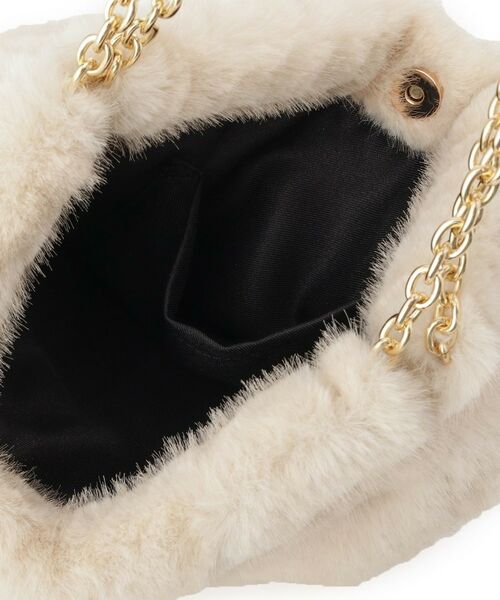 Couture Brooch / クチュールブローチ トートバッグ | フェイクファーチェーンバッグ | 詳細11