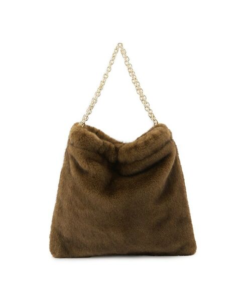 Couture Brooch / クチュールブローチ トートバッグ | フェイクファーチェーンバッグ | 詳細2