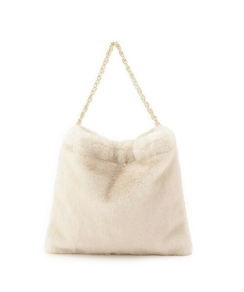 Couture Brooch / クチュールブローチ トートバッグ | フェイクファーチェーンバッグ | 詳細3