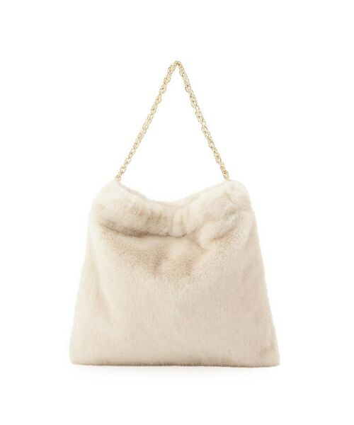 Couture Brooch / クチュールブローチ トートバッグ | フェイクファーチェーンバッグ | 詳細5