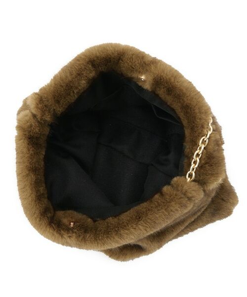 Couture Brooch / クチュールブローチ トートバッグ | フェイクファーチェーンバッグ | 詳細9