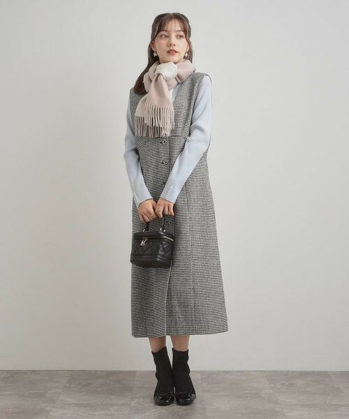 Couture Brooch / クチュールブローチ マフラー・ショール・スヌード・ストール | カシミヤブレンドリバーシブルマフラー | 詳細7