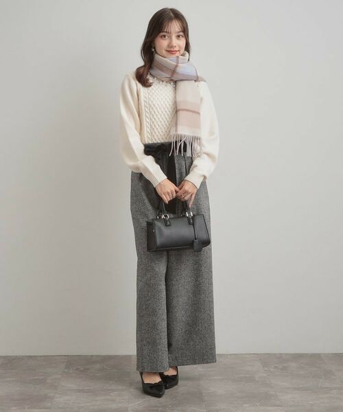 Couture Brooch / クチュールブローチ マフラー・ショール・スヌード・ストール | カシミヤブレンドリバーシブルチェックマフラー | 詳細7