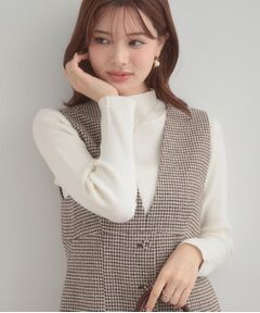 Couture Brooch / クチュールブローチ ニット・セーター | 【多機能・フェミニン】パール調リブニット