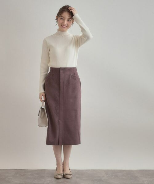 Couture Brooch / クチュールブローチ ニット・セーター | 【多機能・フェミニン】パール調リブニット | 詳細1