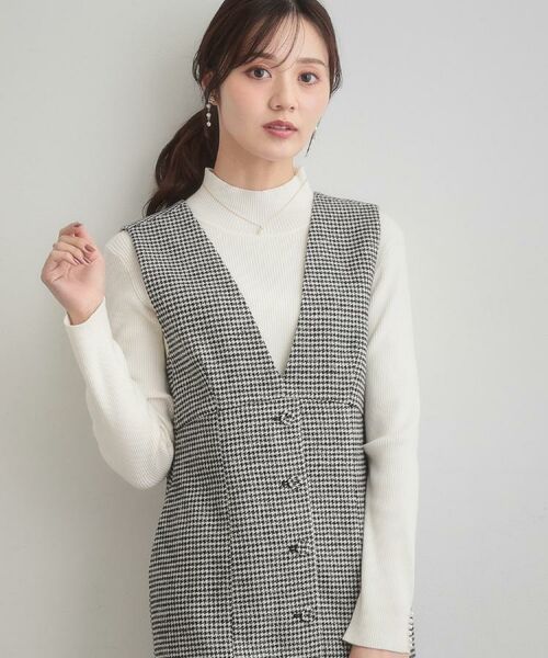 Couture Brooch / クチュールブローチ ニット・セーター | 【多機能・フェミニン】パール調リブニット | 詳細10