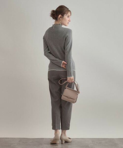 Couture Brooch / クチュールブローチ ニット・セーター | 【多機能・フェミニン】パール調リブニット | 詳細14