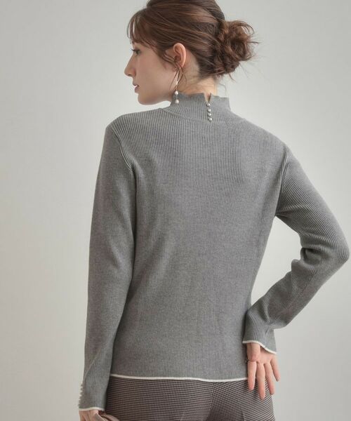 Couture Brooch / クチュールブローチ ニット・セーター | 【多機能・フェミニン】パール調リブニット | 詳細19