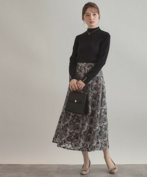 Couture Brooch / クチュールブローチ ニット・セーター | 【多機能・フェミニン】パール調リブニット | 詳細22