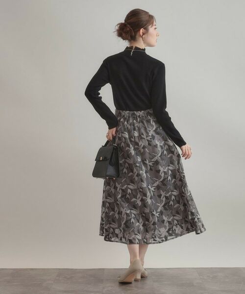 Couture Brooch / クチュールブローチ ニット・セーター | 【多機能・フェミニン】パール調リブニット | 詳細24