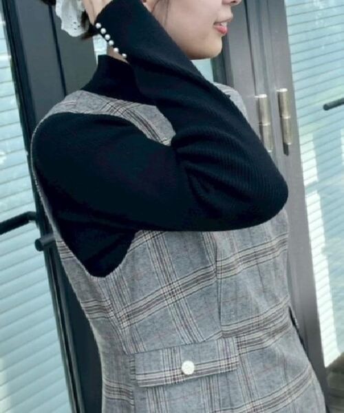 Couture Brooch / クチュールブローチ ニット・セーター | 【多機能・フェミニン】パール調リブニット | 詳細29