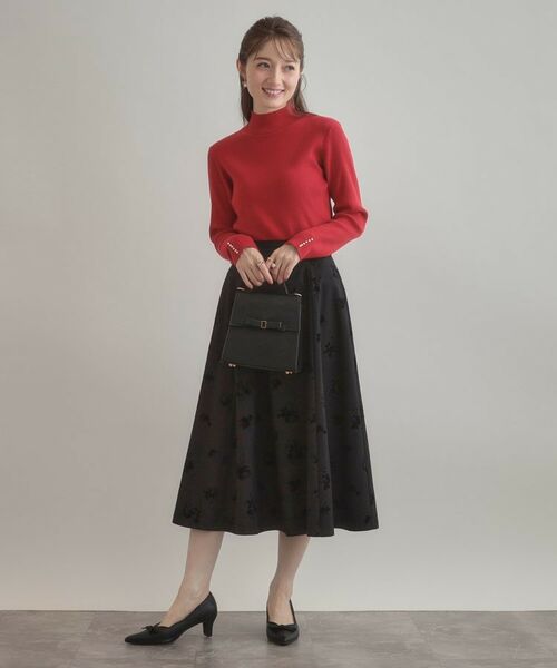 Couture Brooch / クチュールブローチ ニット・セーター | 【多機能・フェミニン】パール調リブニット | 詳細30