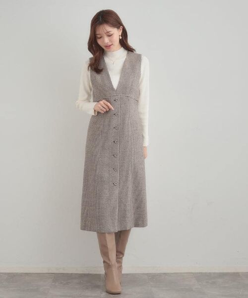 Couture Brooch / クチュールブローチ ニット・セーター | 【多機能・フェミニン】パール調リブニット | 詳細7