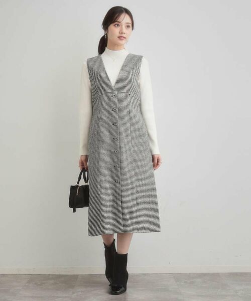 Couture Brooch / クチュールブローチ ニット・セーター | 【多機能・フェミニン】パール調リブニット | 詳細9