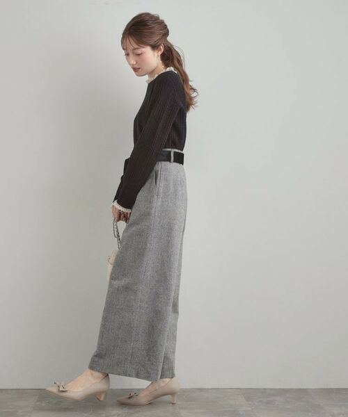 Couture Brooch / クチュールブローチ ニット・セーター | 【大人上品・着映え】ケーブルレース バックリボンニット | 詳細12