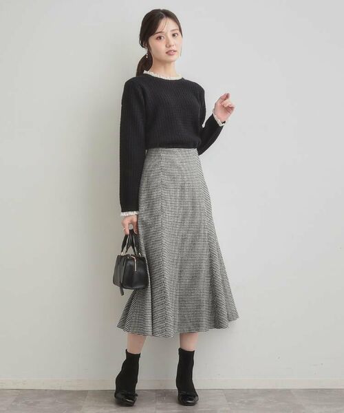 Couture Brooch / クチュールブローチ ニット・セーター | 【大人上品・着映え】ケーブルレース バックリボンニット | 詳細18