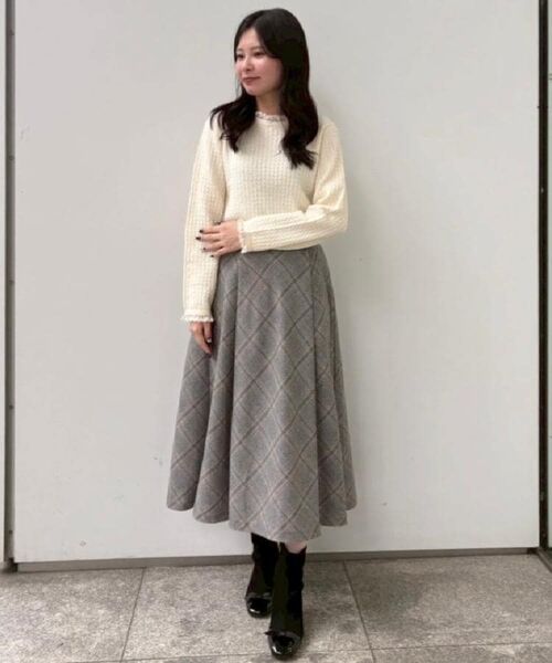 Couture Brooch / クチュールブローチ ニット・セーター | 【大人上品・着映え】ケーブルレース バックリボンニット | 詳細7