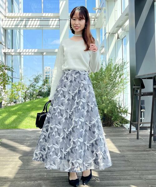 Couture Brooch / クチュールブローチ ニット・セーター | 【大人可愛い・リボン取り外し可】前後2WAYラメリブ シアープチフリルニット | 詳細12