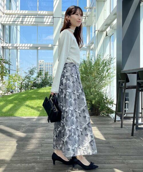 Couture Brooch / クチュールブローチ ニット・セーター | 【大人可愛い・リボン取り外し可】前後2WAYラメリブ シアープチフリルニット | 詳細13