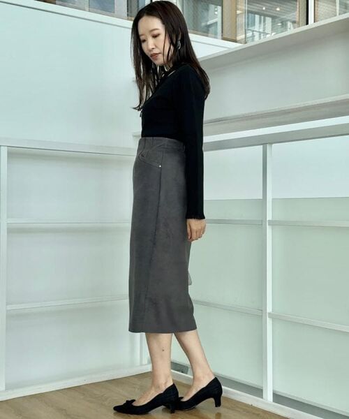 Couture Brooch / クチュールブローチ ニット・セーター | 【大人可愛い・リボン取り外し可】前後2WAYラメリブ シアープチフリルニット | 詳細28