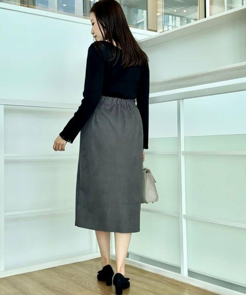 Couture Brooch / クチュールブローチ ニット・セーター | 【大人可愛い・リボン取り外し可】前後2WAYラメリブ シアープチフリルニット | 詳細29