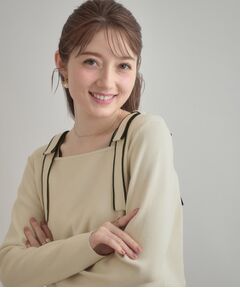 Couture Brooch / クチュールブローチ ニット・セーター | 【着映え・フェミニン・高見え】配色リボン総針ニットトップス